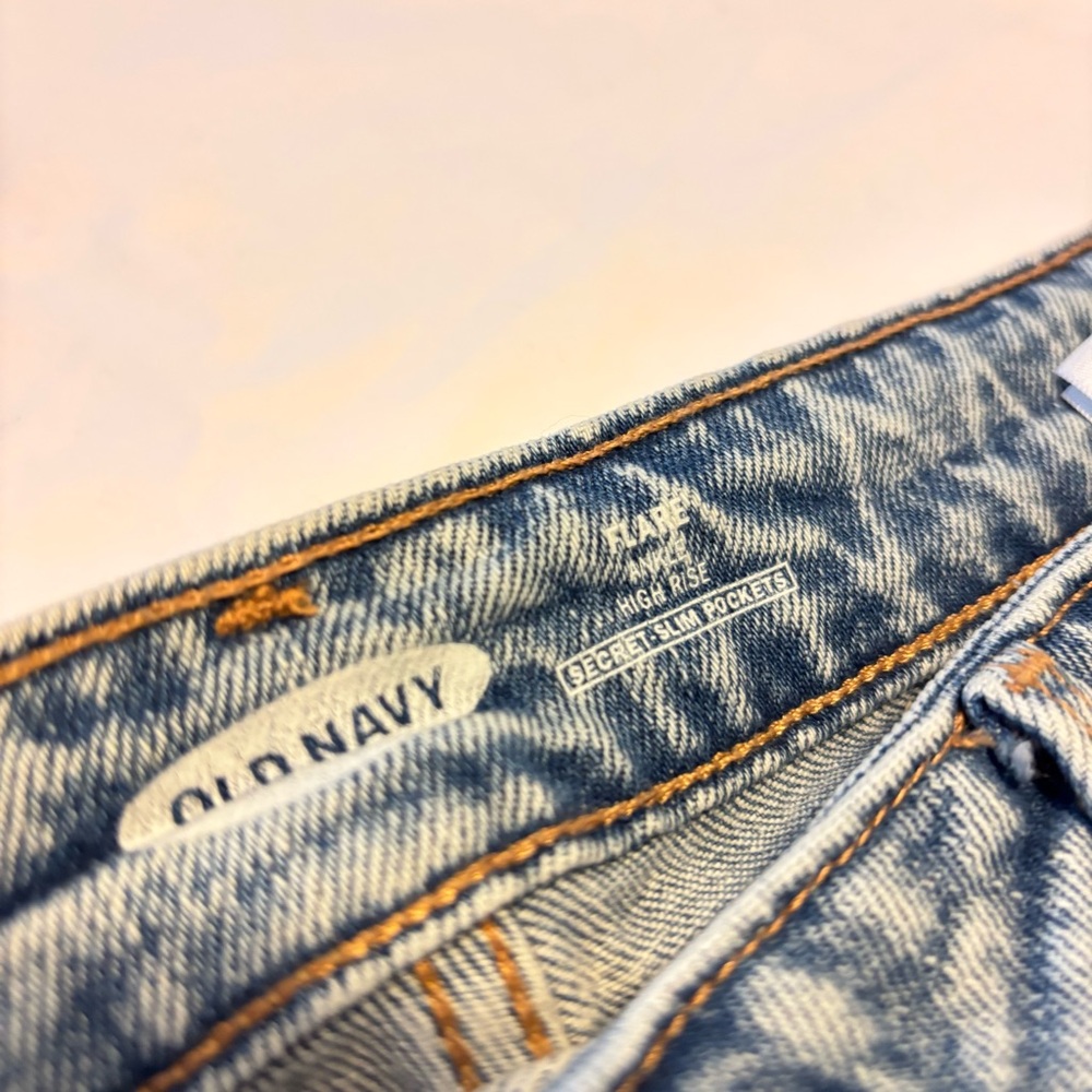 Old Navy Light Blue Flare Jeans - Picture 6 of 9
